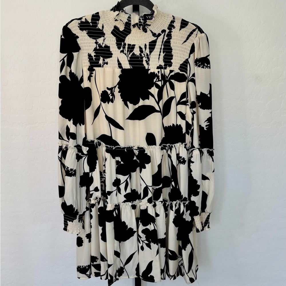 Vici Black and White Floral Dress